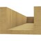 Ekena Millwork 6in. W x 4in. H x 28in. L Block Woodgrain TimberThane Rafter Tail, Primed Tan RFTUR06X04X28BLKRCPR - alternate 3